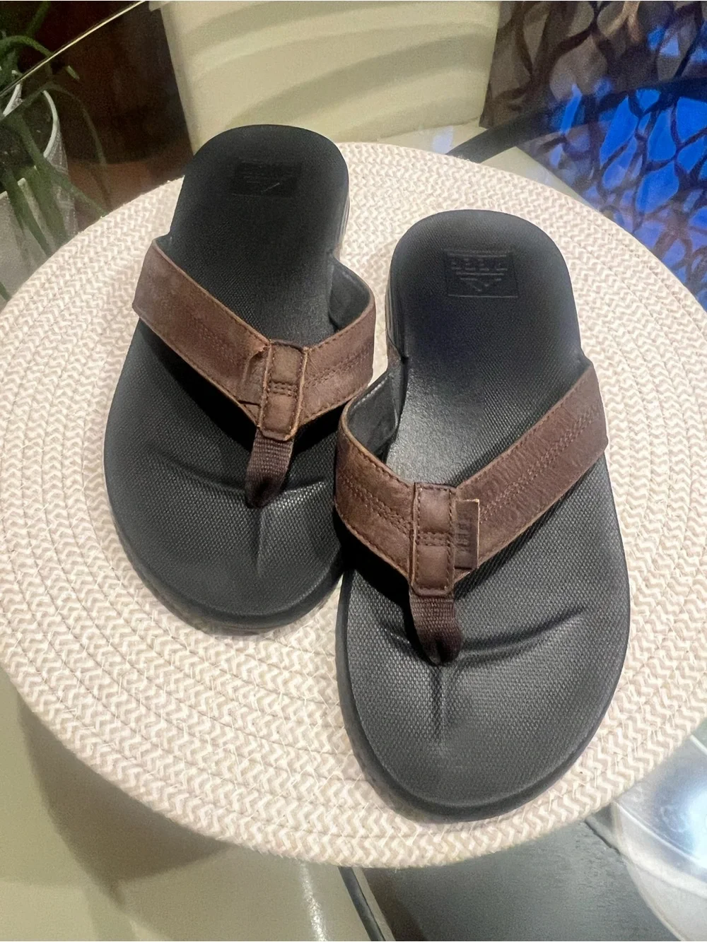 REEF Cushion Phantom Leather Flip Flops